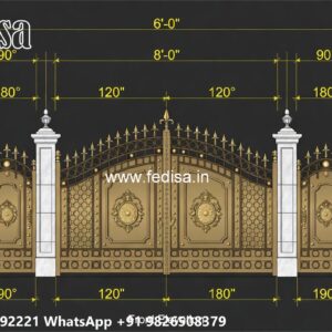 Simple Gate Design Ideas With Style Aluminum Sheet Gate Design No-639