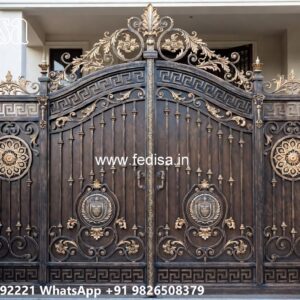 Stylish Front Gate Design Ideas One Side Gate Design No-795