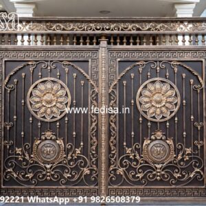 Latest Front Gate Design Trends For Homes Gate Pillar Top Design No-803