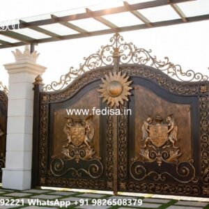 Traditional Wooden Gate Design For Homes Main Gate Elevation Design No-846