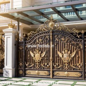 Handmade Wooden Gate Design Ideas Steel Railing Gate Design No-849