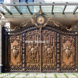Stylish Entrance Gate Designs Steel And Iron Mix Gate Design No-925