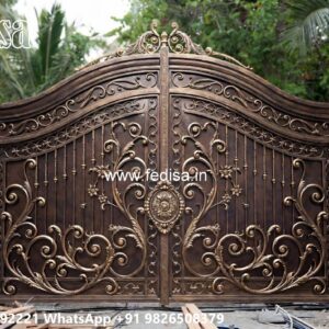 Stylish Entry Gate Design Collection Steel Compound Wall No-1031