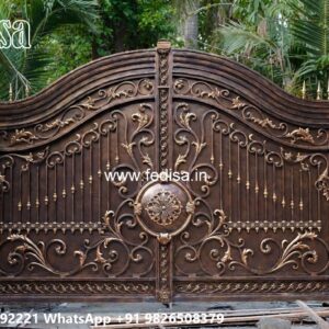 Modern House Gate Design Trends Brown Gate Design No-1047