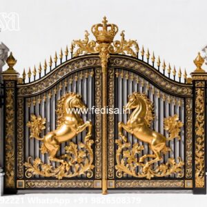 Elegant Gate Design Ideas Collection Iron Gate Flower Design No-1072