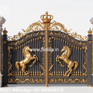 Stylish Gate Design Ideas For Homes Main Gate Upper Shade Design No-1115