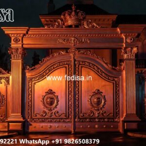 Stylish Gate Design Ideas For Entryway Iron Channel Gate Design No-1161