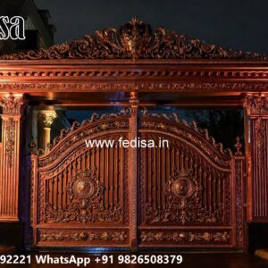 Stylish Gate Design Trends For Houses 9 Feet Main Gate Design No-1173