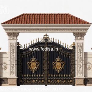 Traditional Wooden Gate Design For Homes Metal Sliding Gate Design No-1258