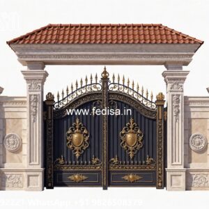 Elegant Wooden Gate Design For Entryways Gate With Wood Design No-1265