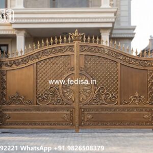 Budget Friendly Steel Gate Ideas Gray Color Gate Design No-1322