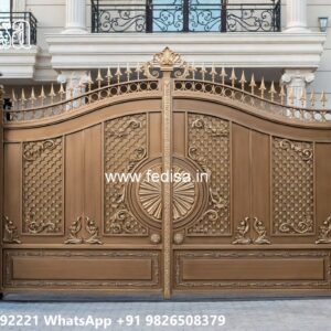 Elegant Entrance Gate Designs Double Door Gate Design Wood No-1346