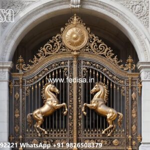 Gate Design Ideas For Every Budget 4 Fold Steel Gate Design No-1380