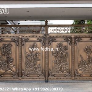 Stylish Home Entry Gate Ideas Main Gate Design Full Cover No-1415