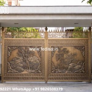 Creative Front Gate Designs Main Gate Design With Boundary Wall No-1419