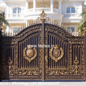 Strong And Stylish Gate Design Ideas Portico Grill Gate Design No-1452