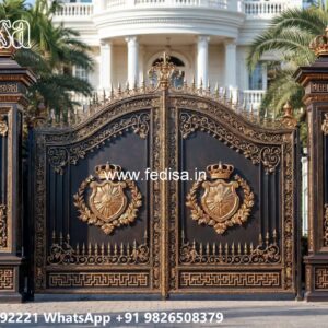 Creative Front Gate Design Ideas 6 Feet Iron Gate Design No-1496