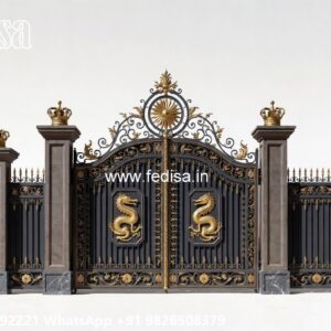 Stylish Gate Design For Home Entrance Main Gate Concrete Design No-1532
