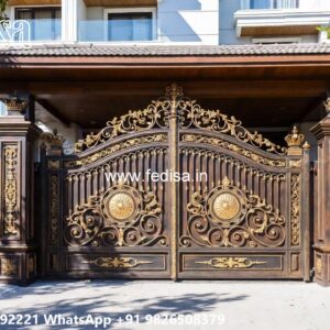 Stylish Metal Gate Designs For Homes Wooden Main Gate Design For Home No-1683