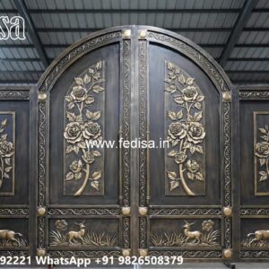 Low Budget Gate Design Ideas Single Door Steel Gate No-1728