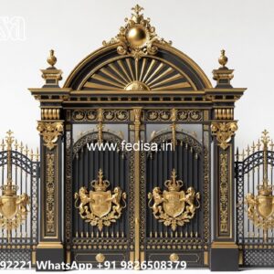 Elegant Gate Design Ideas For Houses Main Gate Wooden Double Door Design No-1877