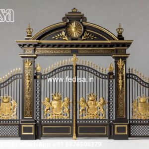 Stylish Gate Designs For Entryway Wooden Jali Gate No-1881