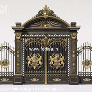 Unique Front Gate Design Collection Fancy Iron Main Gate Design No-1883