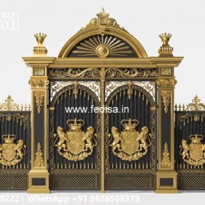 Creative Gate Design For Modern Homes Corner Lot Gate Design No-1893