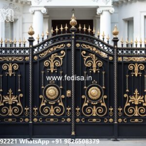 Beautiful Gate Design Ideas For Villas Wrought Iron Gate For Front Door No-1947