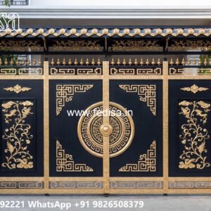 Unique Gate Design Concepts For Entryways Sliding Gate With Wicket Gate No-2069