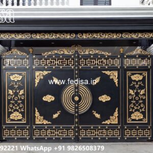 Custom Gate Design Ideas For Unique Homes Main Gate Square Pipe Design No-2106