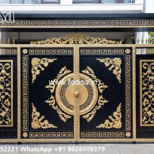 Premium Gate Design Ideas For Bungalows Grill Design Above Main Gate No-2132