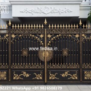 Heavy Security Gate Design Inspiration Main Gate Round Design No-2157