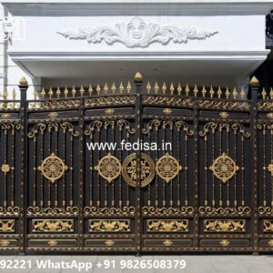 Best Security Gate Designs For Homes Steel Gate Design With Glass No-2159