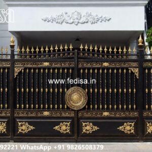 Elegant Entrance Gate Designs Sliding Gate Pillar Design No-2170