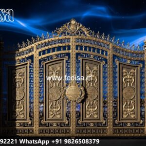 Double Door Grill Gate Design For Main Door Cheap And Stylish Gate Designs No-2298