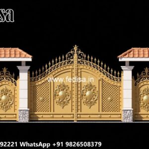 Traditional Wooden Gate Design For Homes Lohe Ka Gate No-022