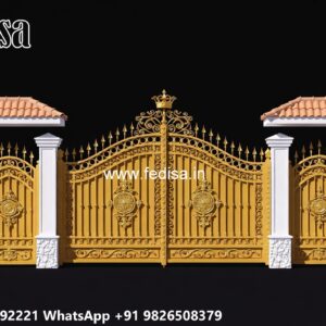 Elegant Wooden Gate Design For Entryways Safety Grill Gate Design For Main Door No-029