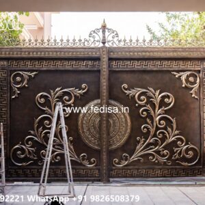 Front Gate Design Trends 2026 Laser Cutting Gate Design No-120