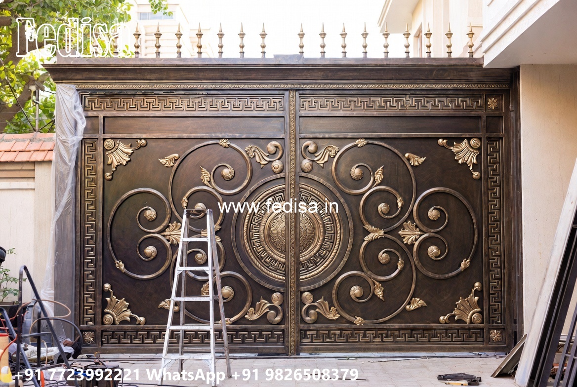 Stylish Gate Ideas Collection Compound Wall Grill Design No-172