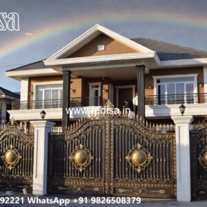 Strong And Stylish Gate Design Ideas Iron Fence Designs No-216
