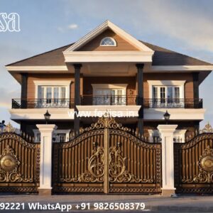 Creative Gate Design Ideas For Villas Lohe Ka Gate Design No-237