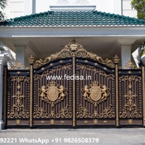 Creative Front Gate Design Collection Compound Wall Gate Pillar Design No-298