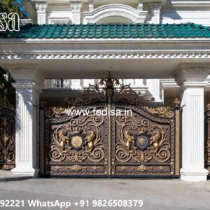 Creative Gate Design Trends For Houses Safety Grill Design For Compound Wall No-318