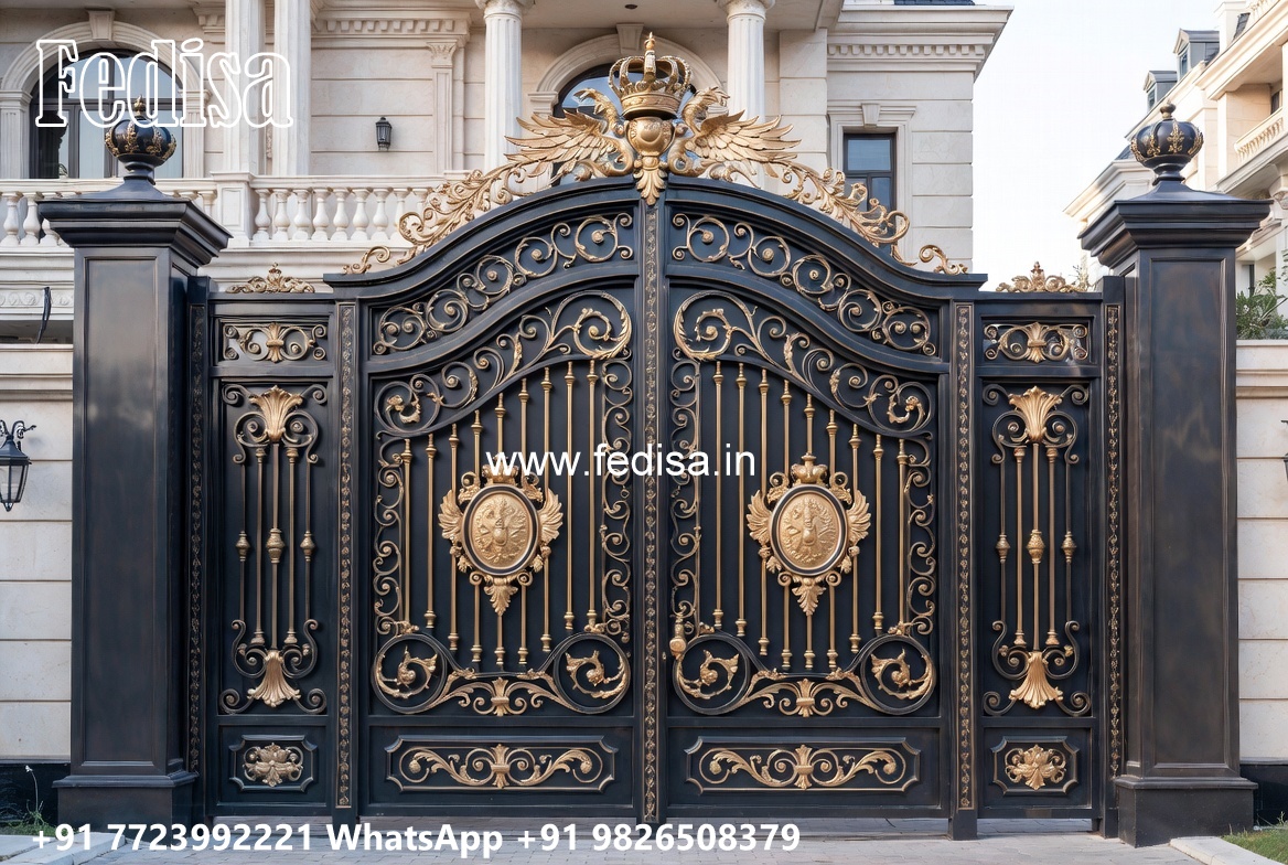 Attractive Gate Design Ideas For Villas 5 Feet Gate Design No-385