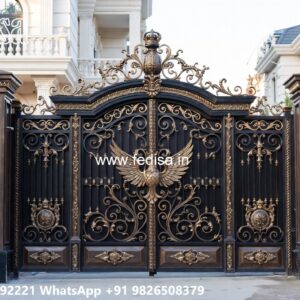 Wooden Main Gate Design For Modern Houses Safety Grill Gate Price No-436