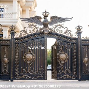 Laser Cut Steel Gate Designs Maharaja Gate 2026 No-449