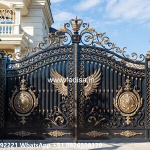 Black Iron Gate Design Inspiration Steel Main Gate Price No-451