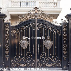 Artistic Gate Design Ideas For Entry Concrete Gate Design No-456