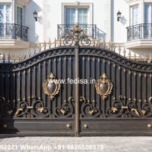 Eye-catching Gate Designs For Front Yard Main Gate Paint Design No-460